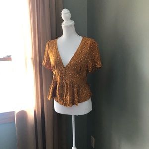 Target short sleeved peplum blouse